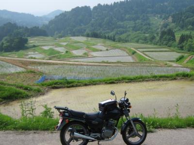 棚田のある風景