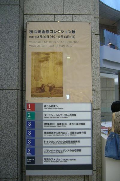 横浜美術館コレクション展では展示されている作品を発光させなければ撮影可能であった。