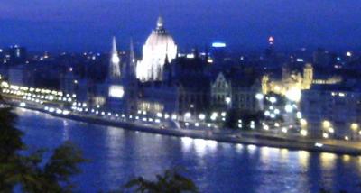 還暦旅44　国会議事堂とブダ城で夜景