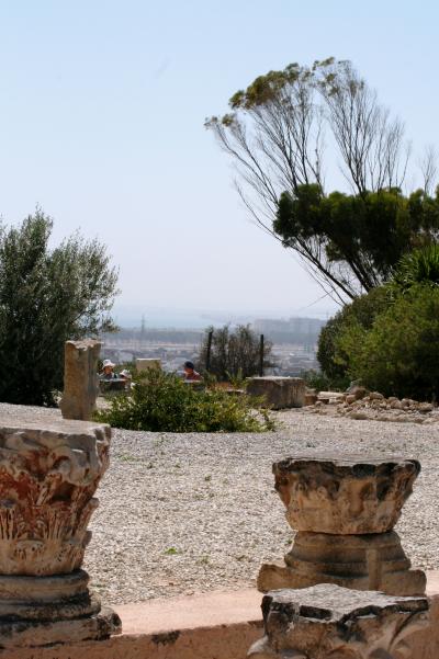 2010夏、チュニジア旅行記(12/34)：7月9日(5)：ビュルサの丘・カルタゴ遺跡、礎石、トルソ