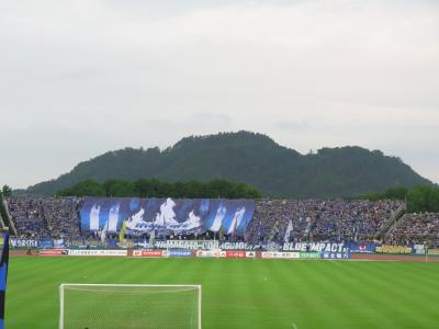 サッカー観戦と直江兼続の旅