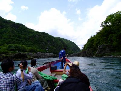 日本ライン下りに乗船