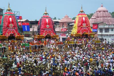 インド・オリッサのジャガンナート寺院の神様 組み立て式 超希少
