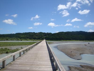 越すに越されぬ大井川・・・・・川越遺跡と蓬莱橋