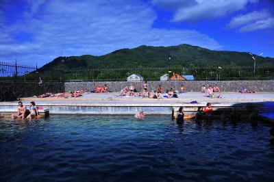 カムチャッカ雲上の花々と残雪の山6  パラトゥンカ温泉とペトロパブロフスクカムチャッキーの市場そして帰国へ　