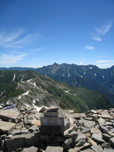 日本百名山　新穂高から登る笠ヶ岳