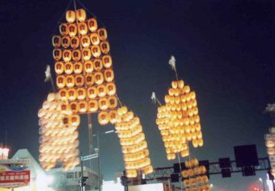 初めての秋田竿燈まつり