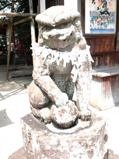 肥前国　唐津神社狛犬改め
