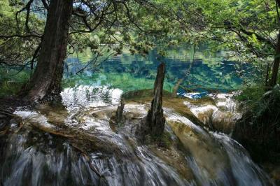 同級生と九寨溝