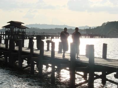 ミャンマーの旅　アマラプラのU-ベインブリッジ