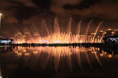 快楽！上海万博（３）夜景：噴水ショー