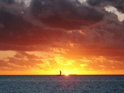 ニューカレドニアの夕日