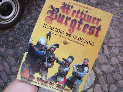 再びヴェッティンへ！　Burgfest in Wettin