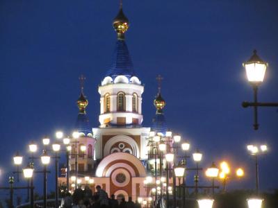 2010年秋ふらっと極東ロシアへ４泊３日の旅ハイライトその10：ちょっとだけハバロフスクの夜景