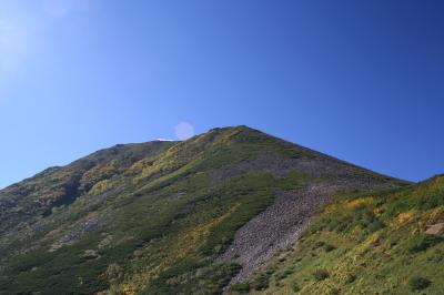 常念岳登山