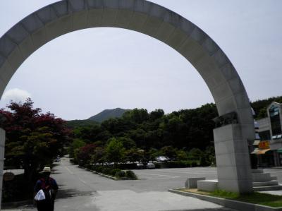 韓国最強の気スポット　摩尼山の登山　2010韓国４