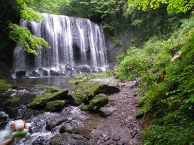 幅広の直瀑『達沢不動滝』（福島県猪苗代町）◆2010年初秋・福島県＆山形県の滝めぐり【その４】