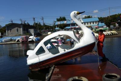 １０．運動会の代休を使ったエクシブ山中湖２連泊　山中湖レークサイドボウル のバッティングセンター　フィッシングハウスなぎさのスワンボート