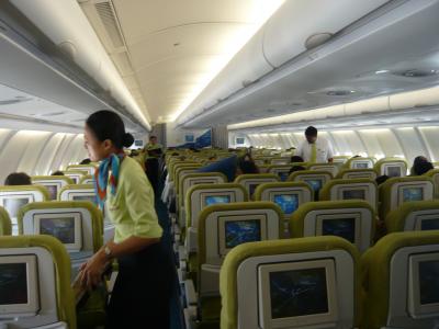 2010年9月　モーリシャス・シンガポール旅行　その８：モーリシャス航空647便にてモーリシャスへ