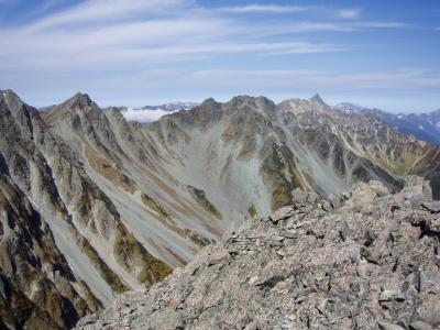 穂高連峰２００７登山記　【４】奥穂高岳～紀美子平～前穂高岳～紀美子平