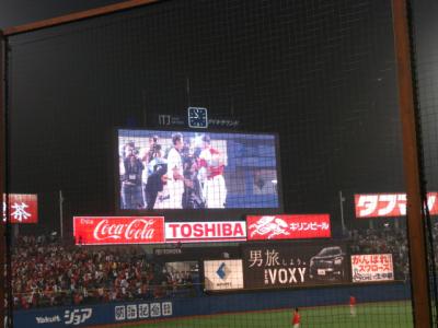 プロ野球観戦　広島-東京ヤクルト　最終戦