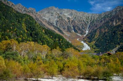 紅葉始まる上高地。