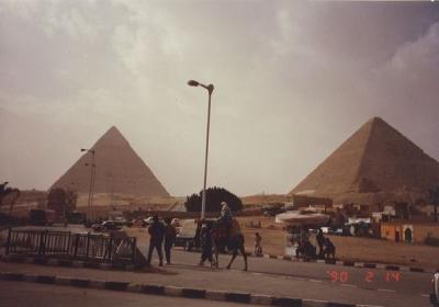 90年代のエジプト1990.2　「転職合間にピラミッド」　　～カイロ&ギザ～