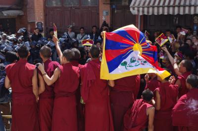 フリーチベットデモ＠ボーダナード