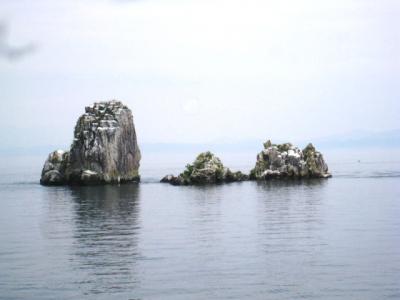 ビアンカから見た琵琶湖の島々