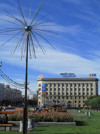 2010年秋ふらっと極東ロシアへ４泊３日の旅第３日目（1）ハバロフスク：駅前～中央市場～レーニン広場～ムラヴィヨフ・アムールスキー通り