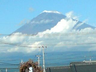 アポロな富士山～雪がチョコっと降りました～