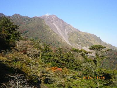 仁田峠を登り紅葉を求める