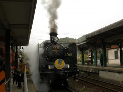 ２０１０年　１１月１３日　ＳＬやまぐち号乗車