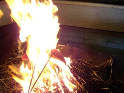 高知で藁焼きのカツオタタキに挑戦！