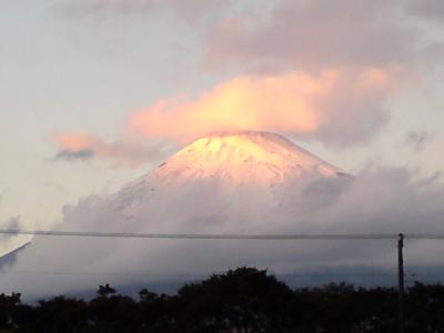 ある雨上がりの風景～雪深くなった富士山～