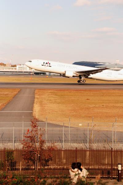 今日はいいお天気…①　迫力満点！の飛行機の離着陸が真近で見られる「伊丹スカイパーク」へ出かけてみました