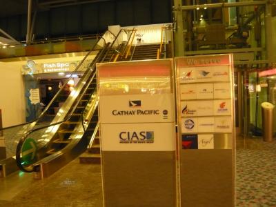 2010年9月　モーリシャス・シンガポール旅行　その３３：シンガポール・チャンギ国際空港にてチェックイン