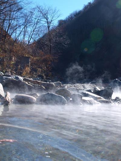 秘 湯 切 明 温 泉 「 河 原 の 野 天 風 呂 」 を 訪 ね る 旅 ＜ 長野県下水内郡栄町 ＞