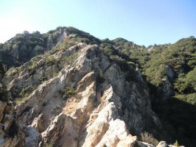 2010年12月　六甲全山縦走（鉢伏山、高取山、菊水山、鍋蓋山、布引の滝、摩耶山、六甲山(205)・・・）