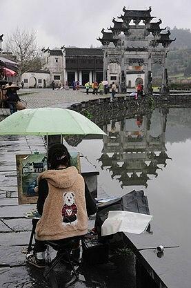 ★早春の安徽省古村（５） −五里村桃園へ、そして西遞と屏山へ