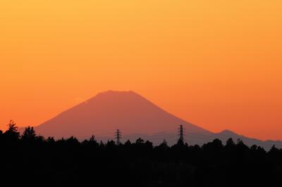 師走の成田国際空港　　夕景～富士山～イルミネーション