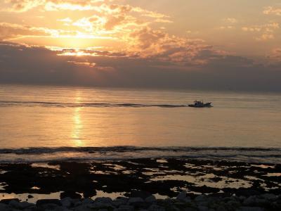 2010-2011 約15万歩の旅・２日目その２、緑島夕景