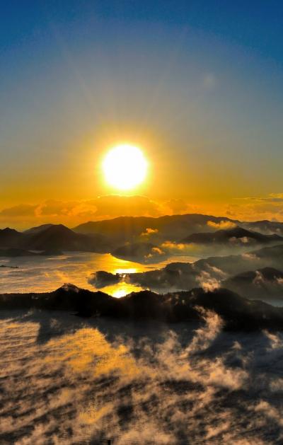 三原・筆影山から”海霧”を見る・・・