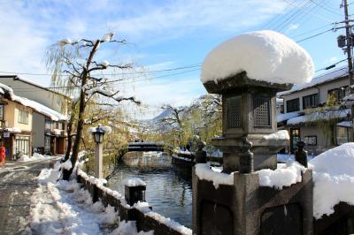 元旦、ドカ雪の城崎温泉へ
