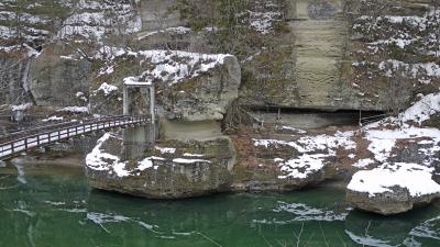 2011.1福島ドライブ旅行湯野上温泉に宿泊5-塔のへつり，旧南会津郡役所