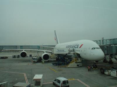 アパルトマンの窓から　’１１厳冬　帰国の翼はＡ３８０