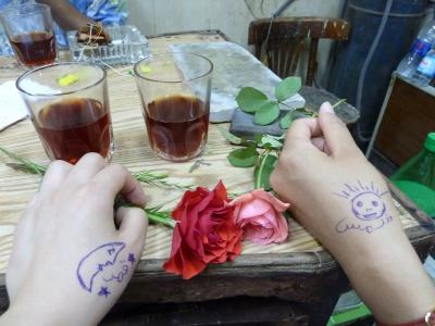 エジプト 女2+男1(ボディーガード!?)3人旅~~