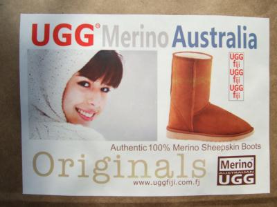 フィジーでＵＧＧブーツ