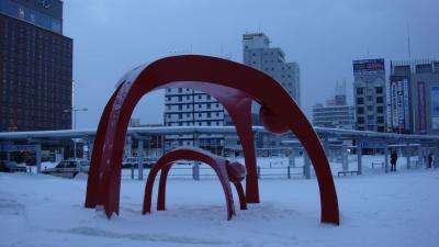 ライトアップ、冬の函館。