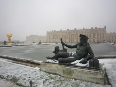 初ヨーロッパの女一人旅～フランス５日め（ヴェルサイユ大雪編)～